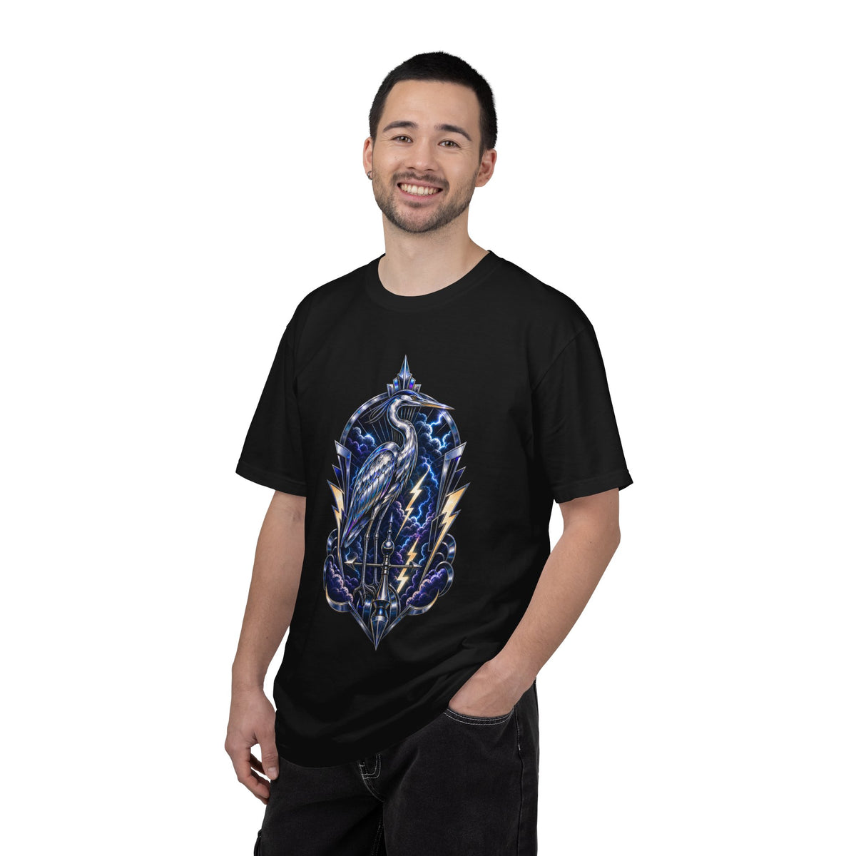 Chrome Weather Heron Storm T-Shirt Graphic