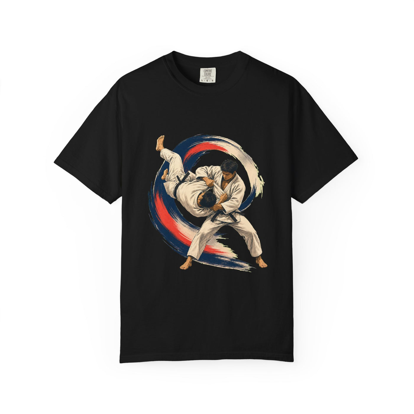 Shoulder Throw Judo Brushwork Graphic Tee