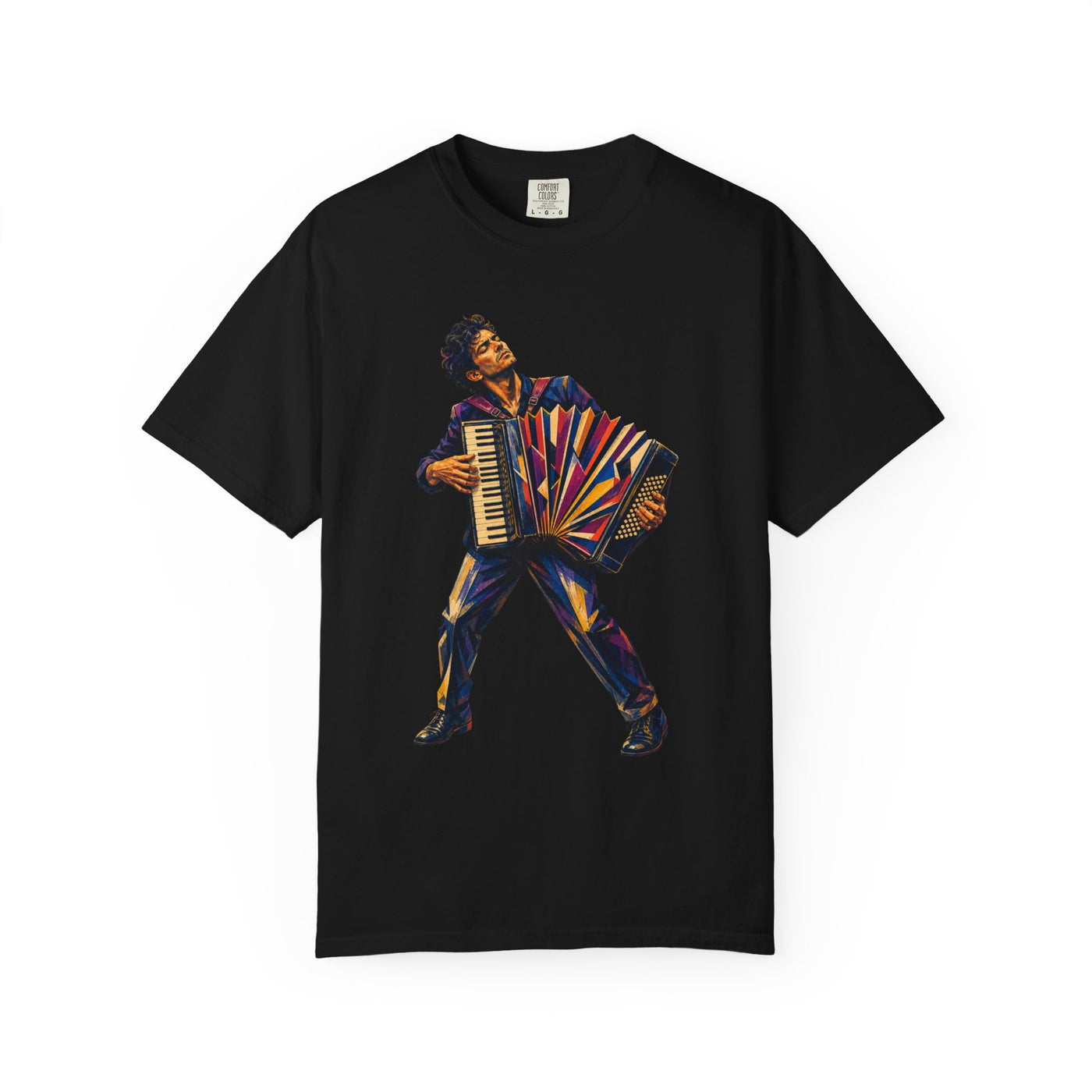 Midnight Bellows Accordion Player Graphic Tee
