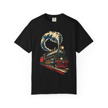 Midnight Freight Locomotive Woodcut Tee
