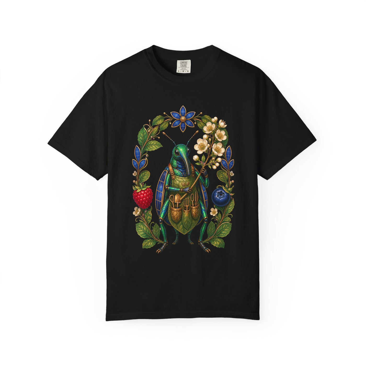 Solarpunk Berry Weevil Florist Graphic Tee