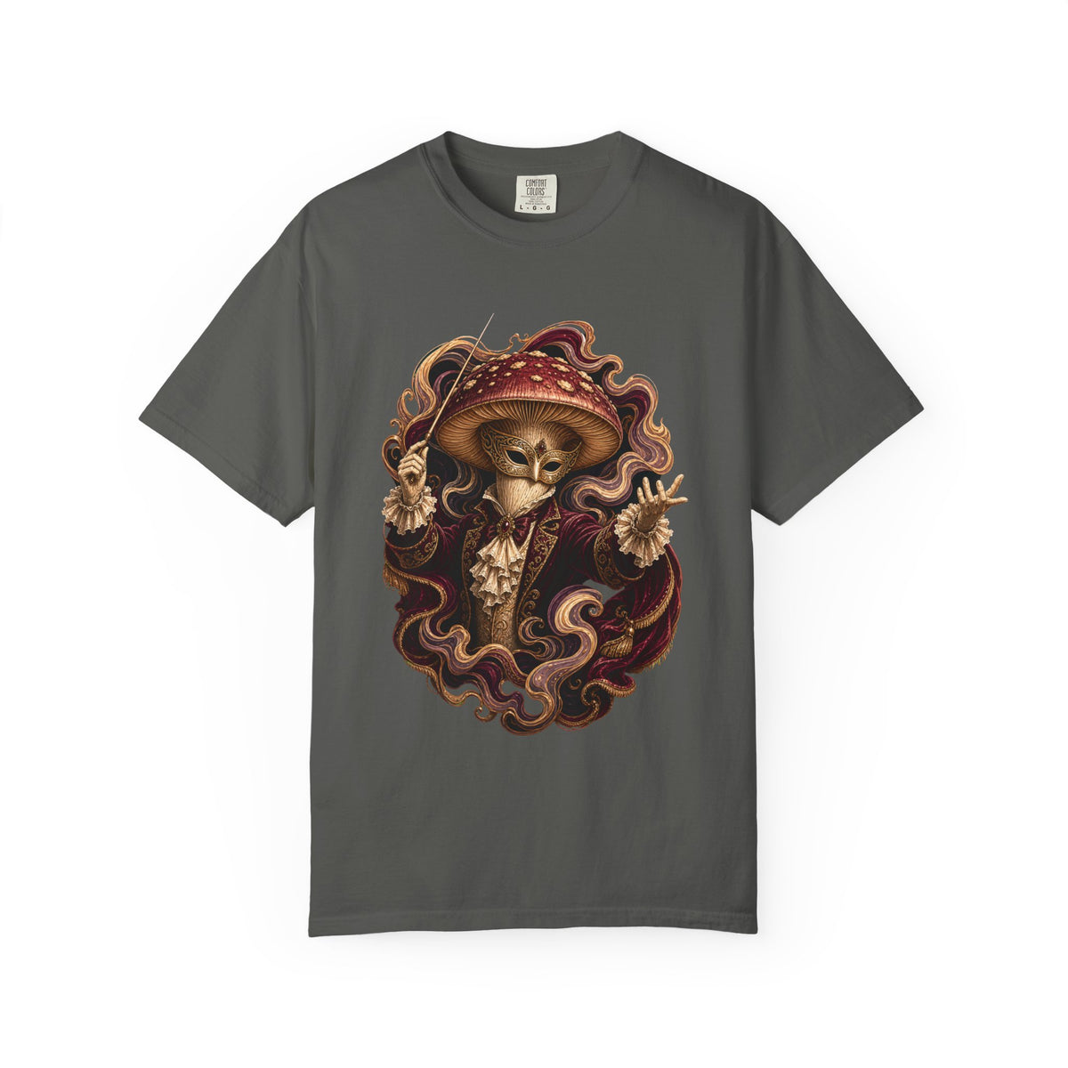 Opera Mask Mushroom Conductor T-Shirt Graphic
