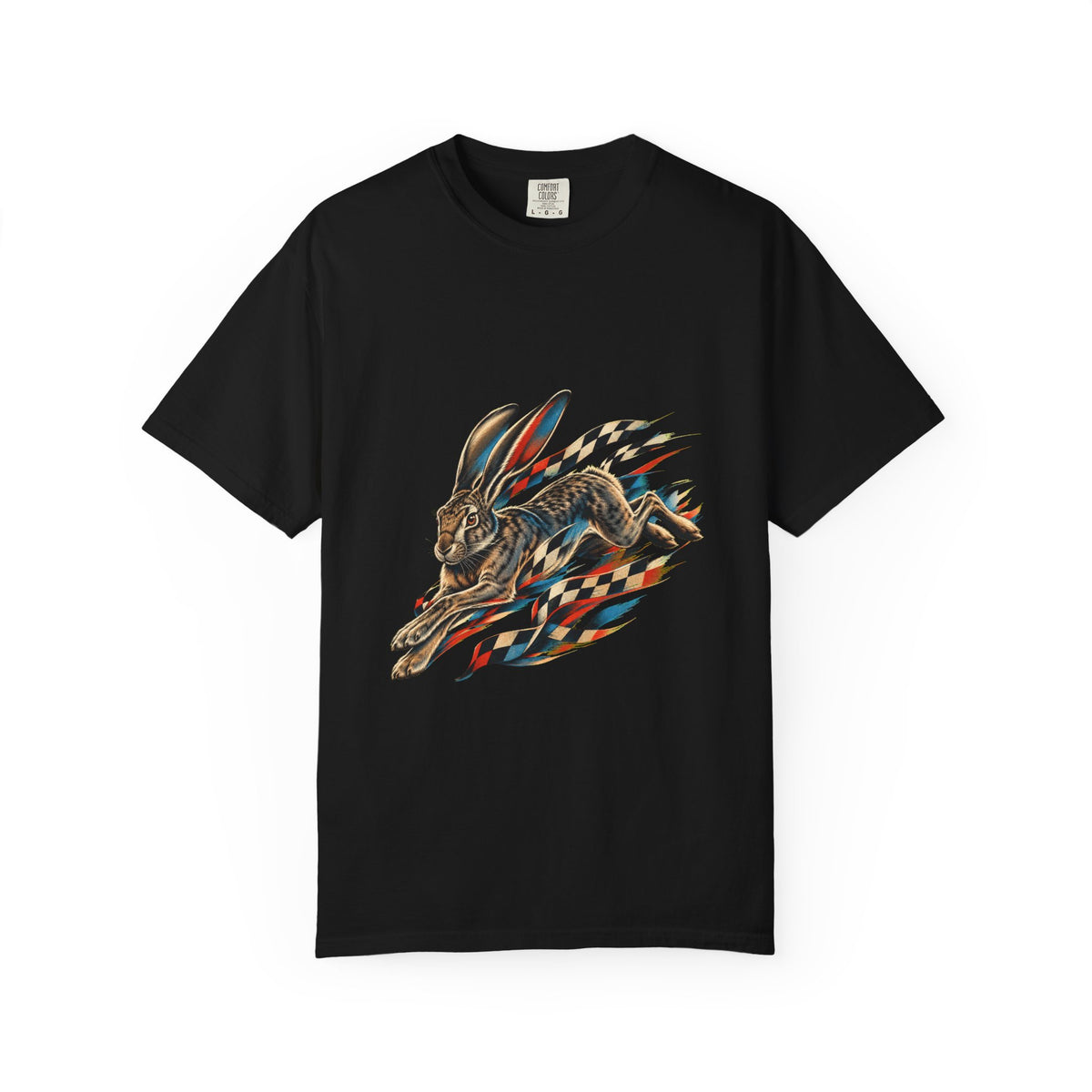 Checkered Jackrabbit Night Sprint Graphic Tee
