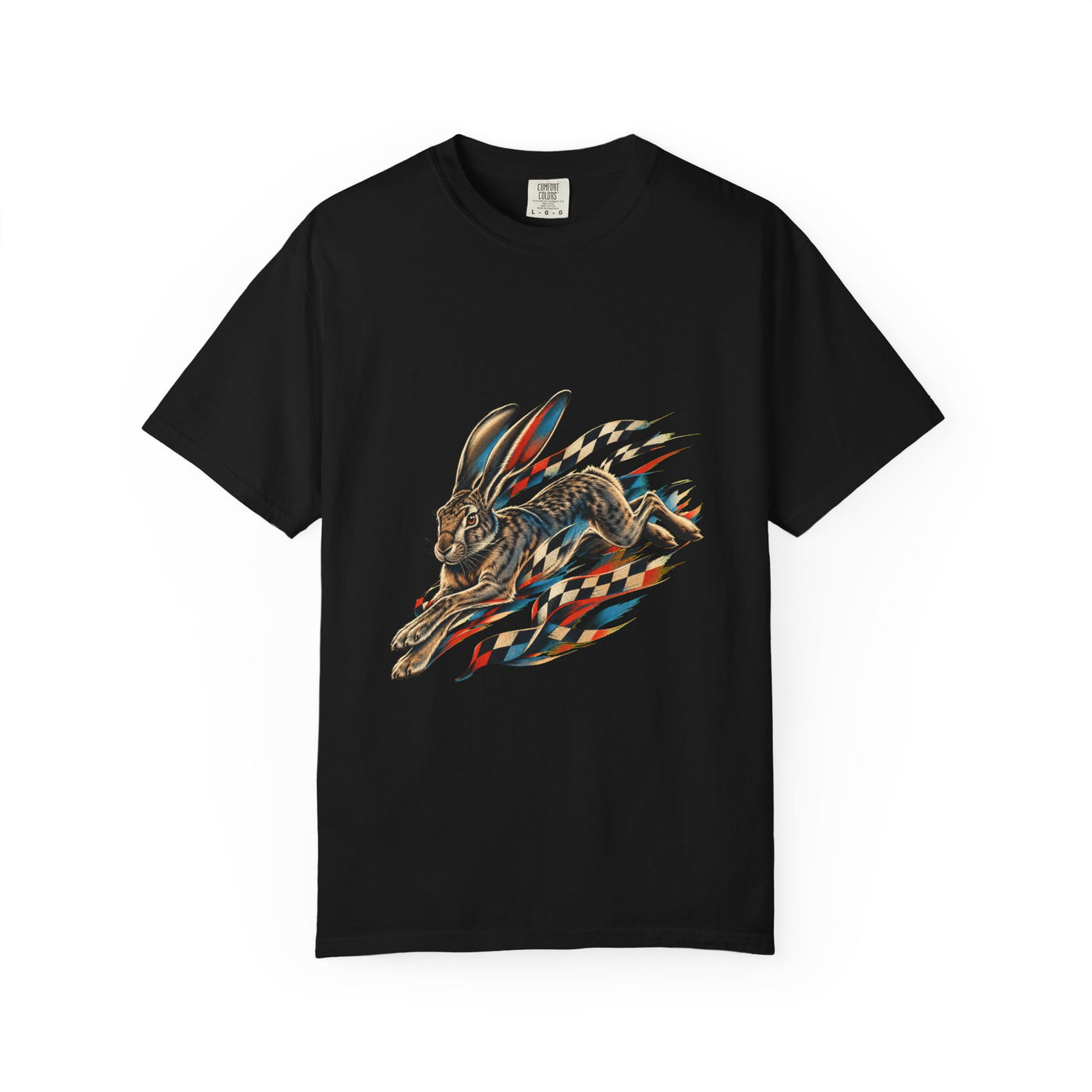 Checkered Jackrabbit Night Sprint Graphic Tee