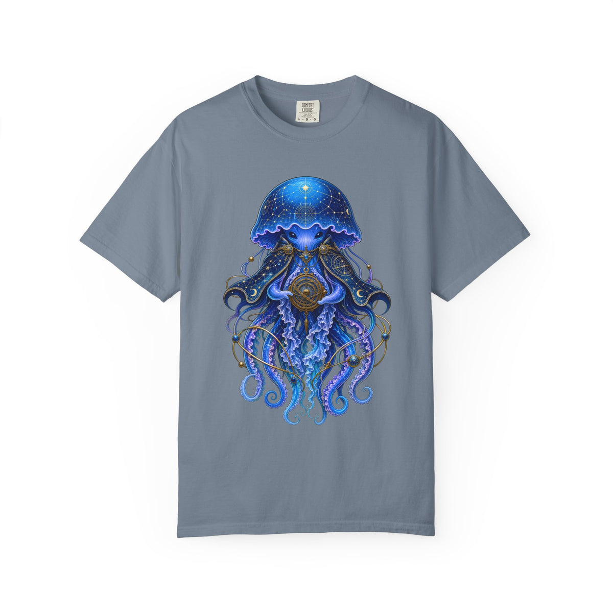 Cerulean Jellyfish Astronomer Graphic Tee