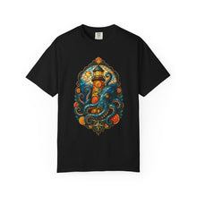 Stained Glass Citrus Lighthouse Octopus T-Shirt Graphic