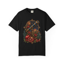 Embroidered Desert Telescope Pomegranate T-Shirt Graphic