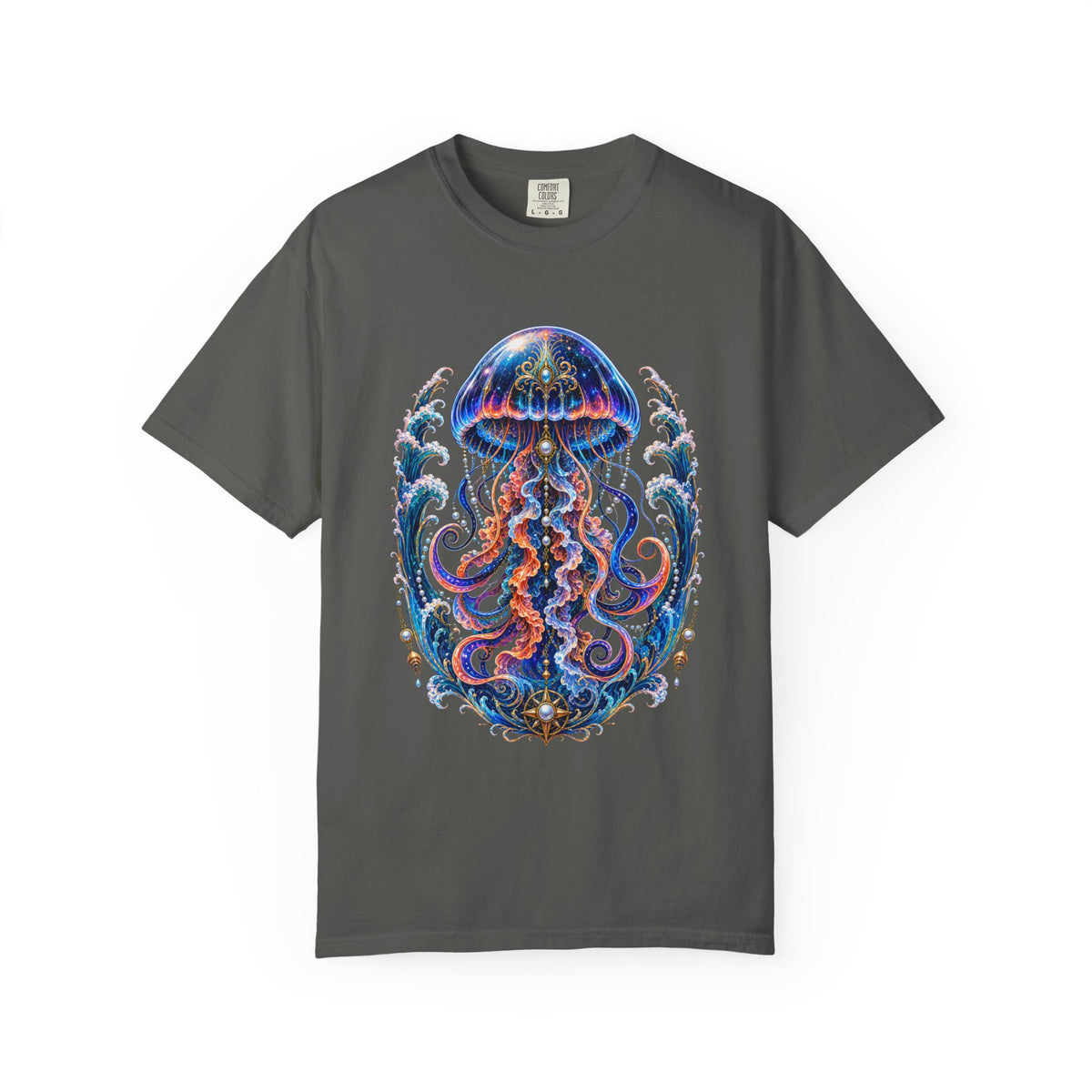 Psychedelic Jellyfish Oracle T-Shirt Graphic