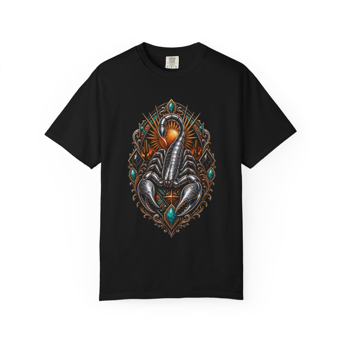 Chrome Desert Scorpion T-Shirt Graphic