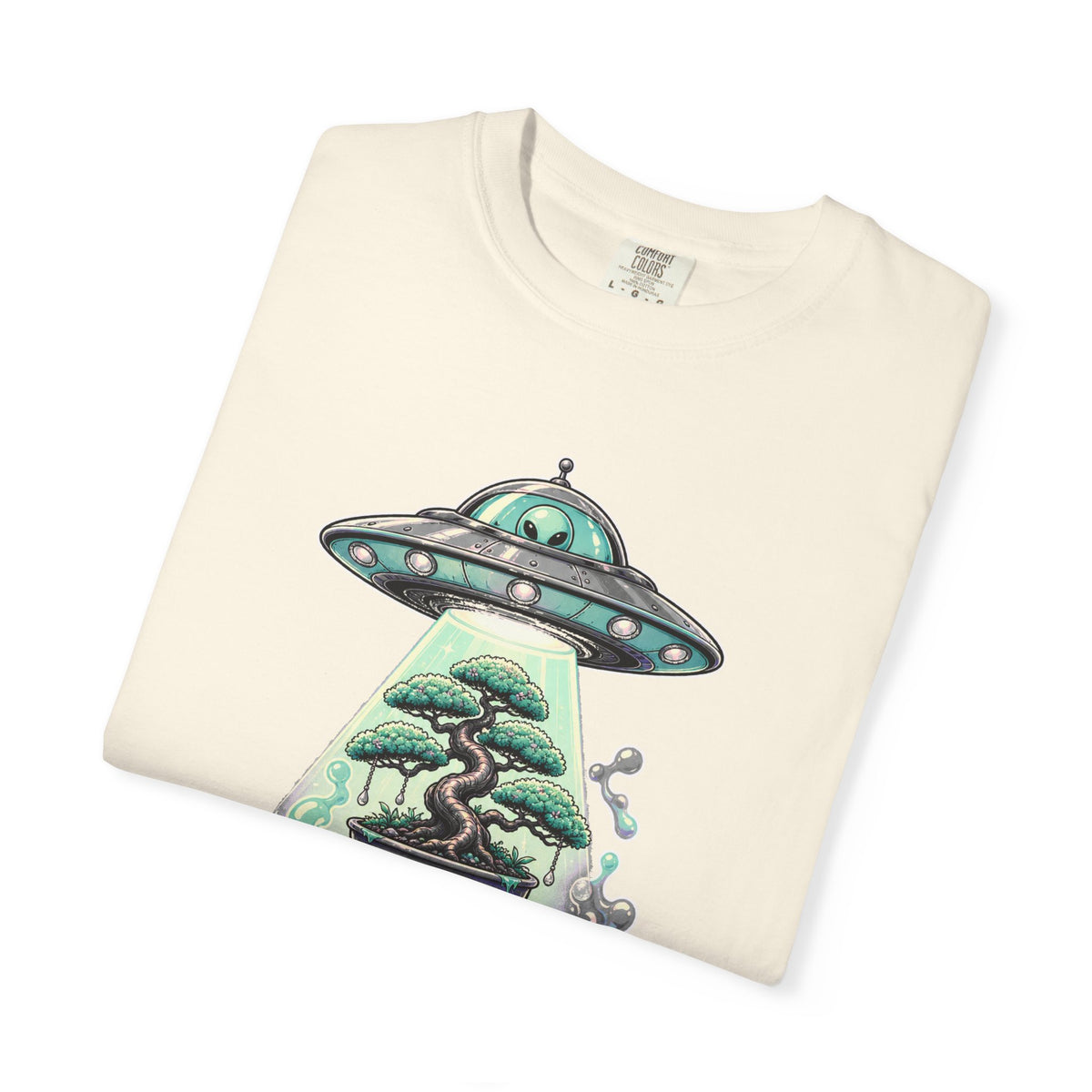 Aliencore Bonsai Laundromat UFO T-Shirt Graphic