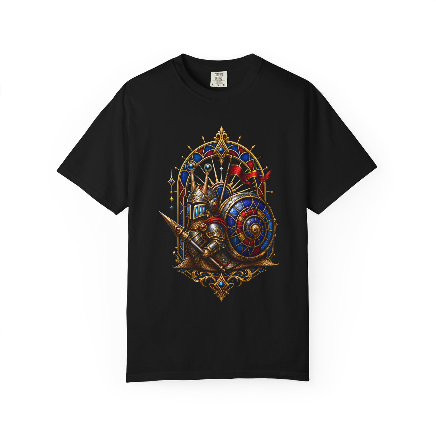 Future Medieval Snail Knight T-Shirt Graphic