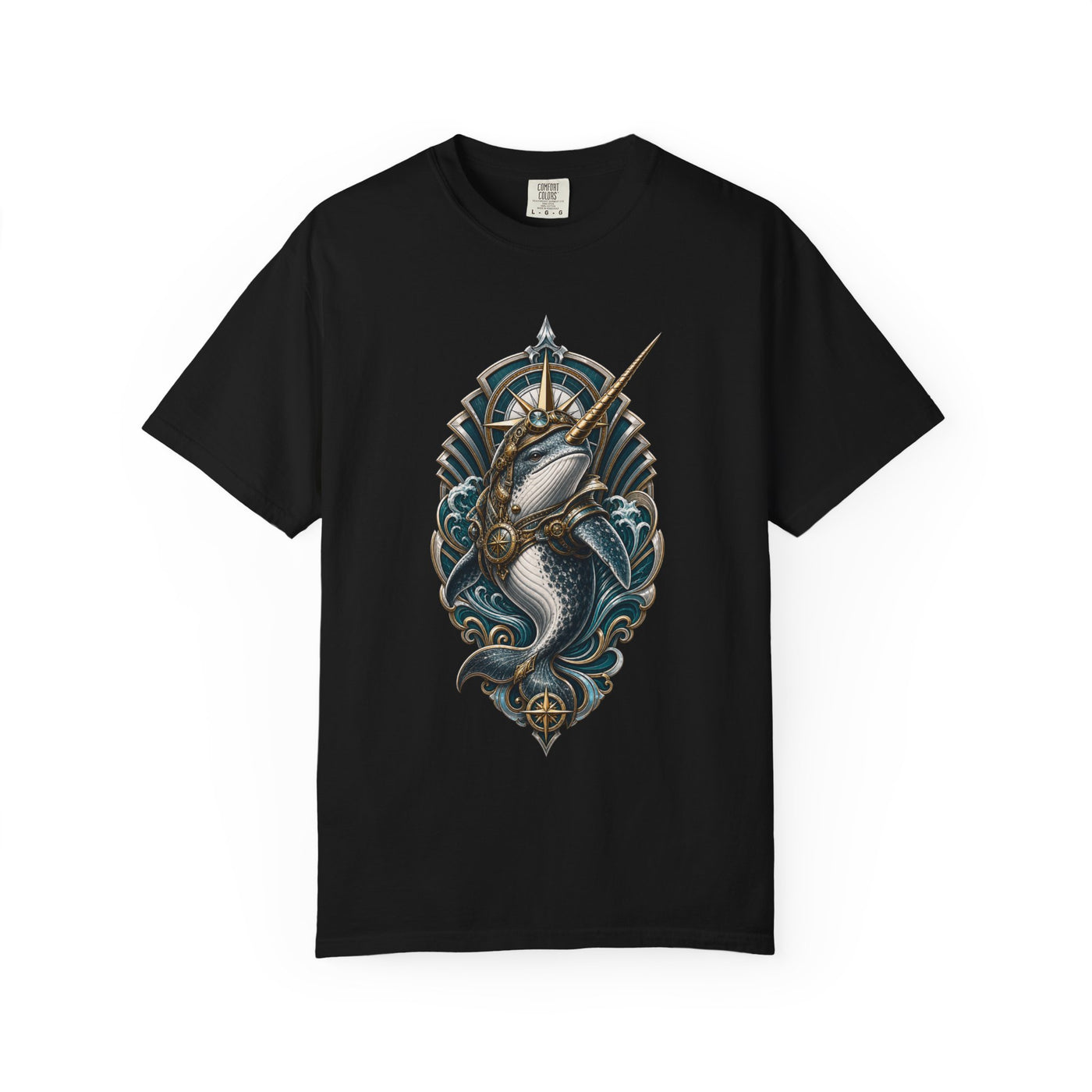 Neo Deco Narwhal Navigator Graphic Tee