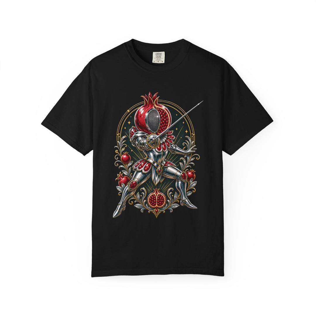 Chrome Pomegranate Fencer T-Shirt Graphic