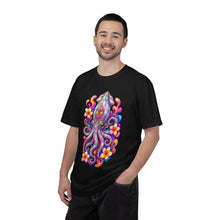 Psychedelic Plumeria Squid Graphic Tee
