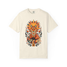 Solar Fox Folk Art Graphic T-Shirt