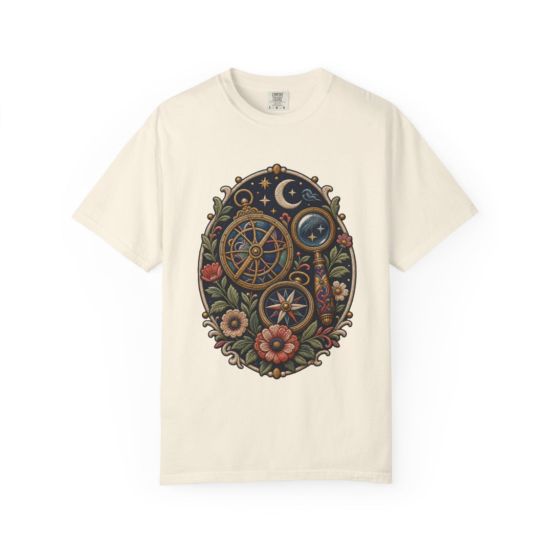 Soft Embroidered Astronomy Tools T-Shirt Graphic