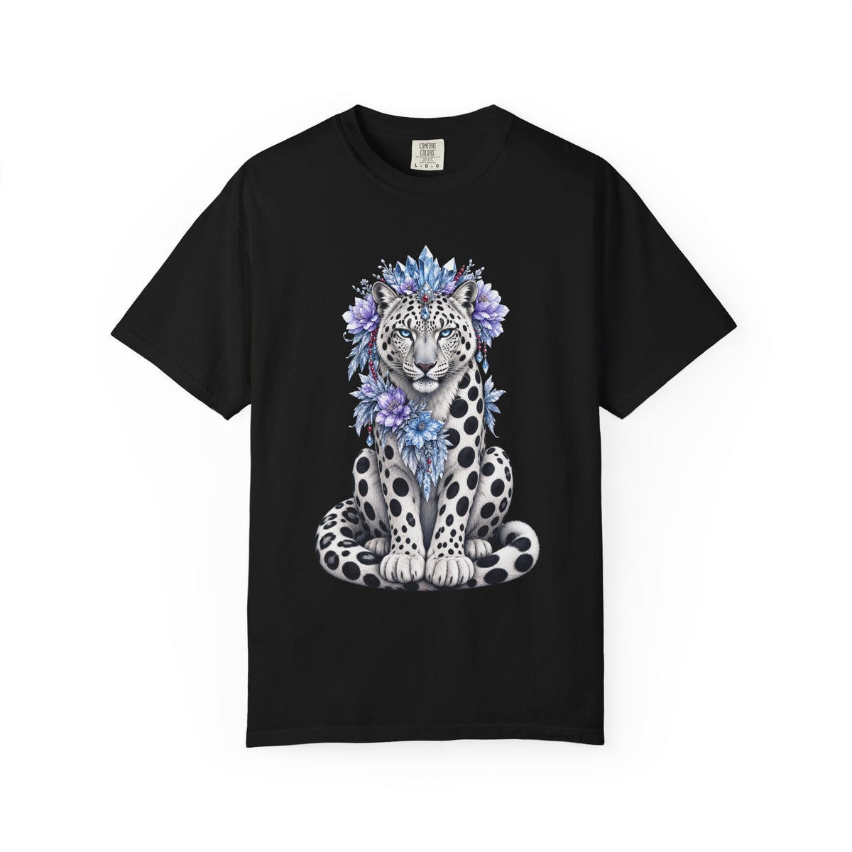 Polka Dot Snow Leopard Graphic Tee