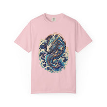 Cyber Koi Dragon Wave T-Shirt Graphic