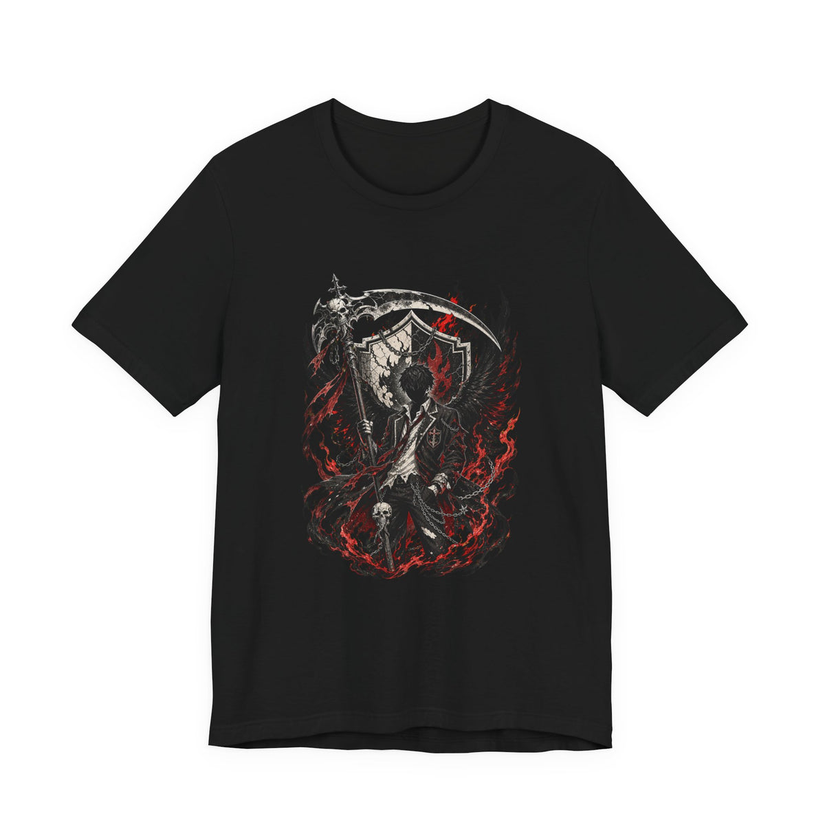 Black Flame Academy Reaper T-Shirt Graphic