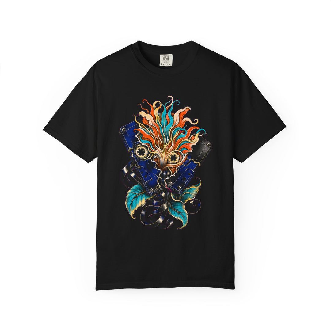 Cassette Anemone Split Abstract Floral Graphic Tee