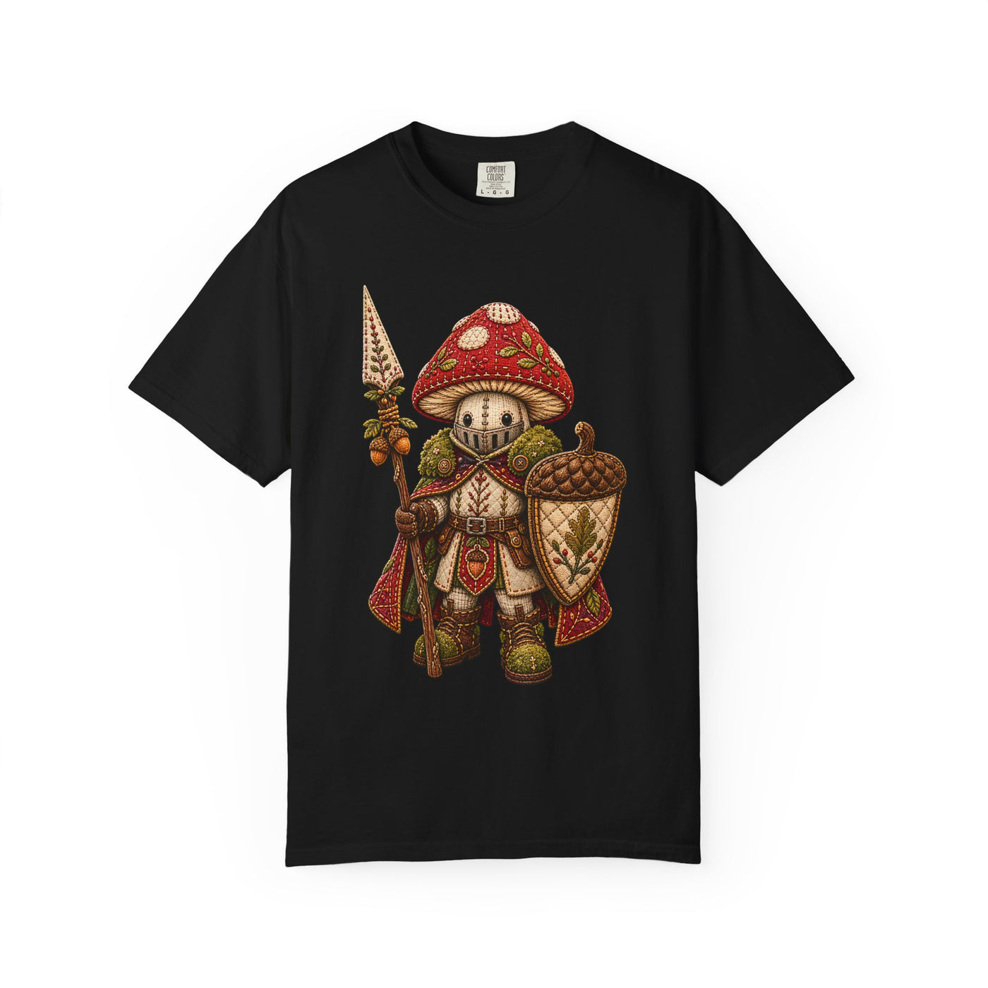 Soft-Stitch Mushroom Knight Graphic Tee