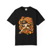 Psychedelic Citrus Fencing Porcupine T-Shirt Graphic