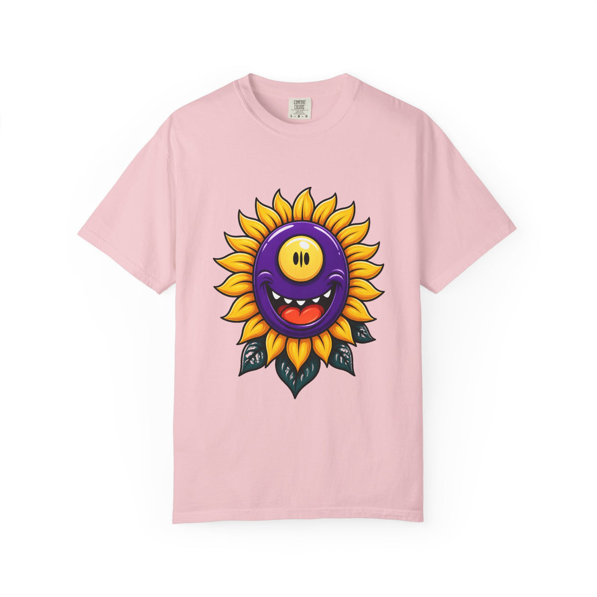 Cyclops Sunflower Monster Cartoon T-Shirt Graphic