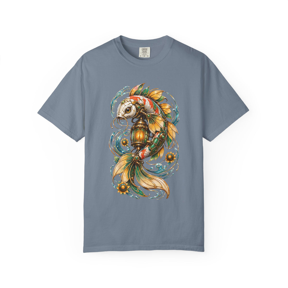 Solar Koi Lantern Mech Graphic Tee