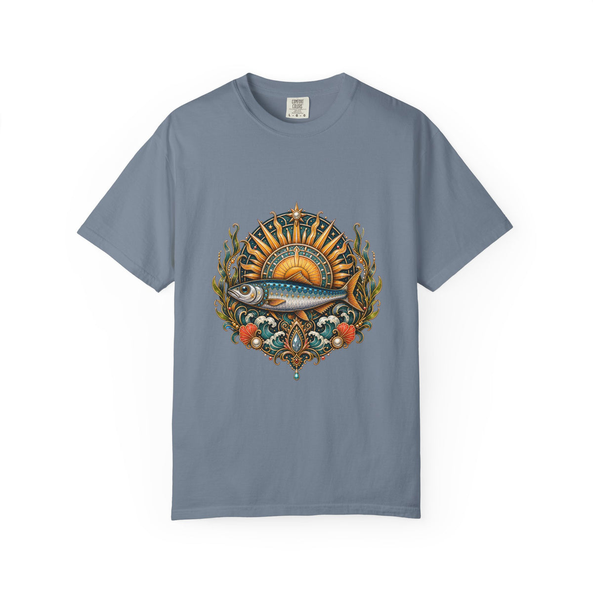 Solar Punk Sardine Saint T-Shirt Graphic
