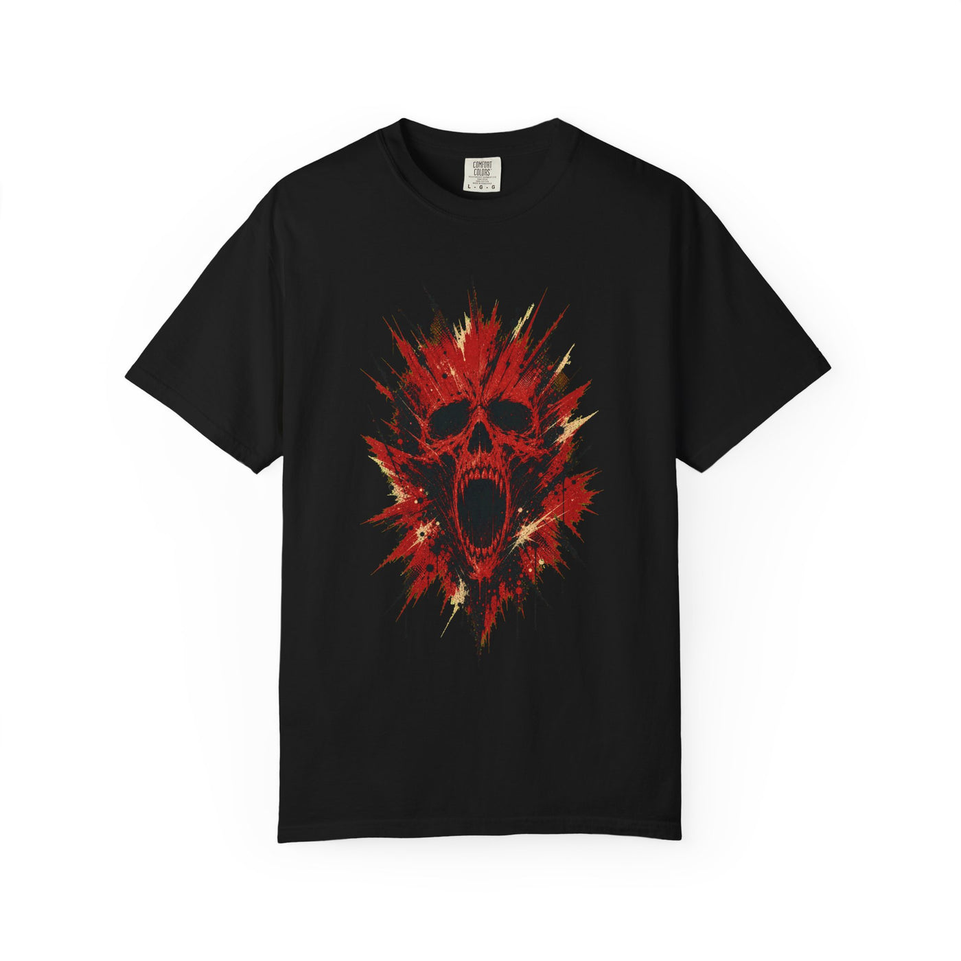 Red Scream Burst T-Shirt Graphic