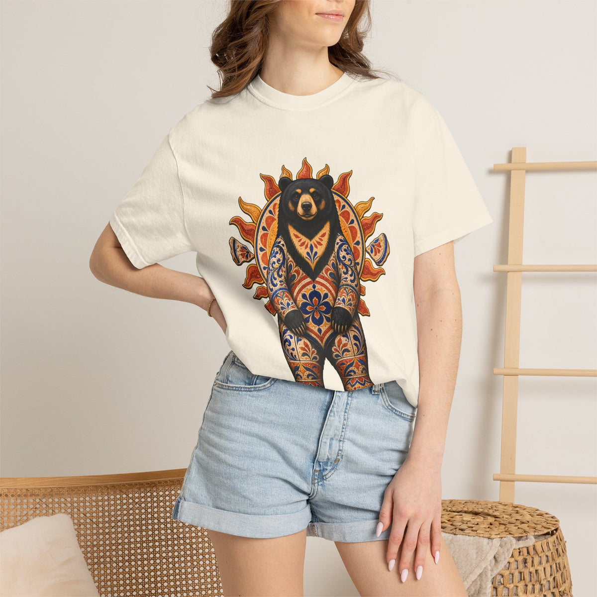 Folk Ceramic Sun Bear Graphic Tee