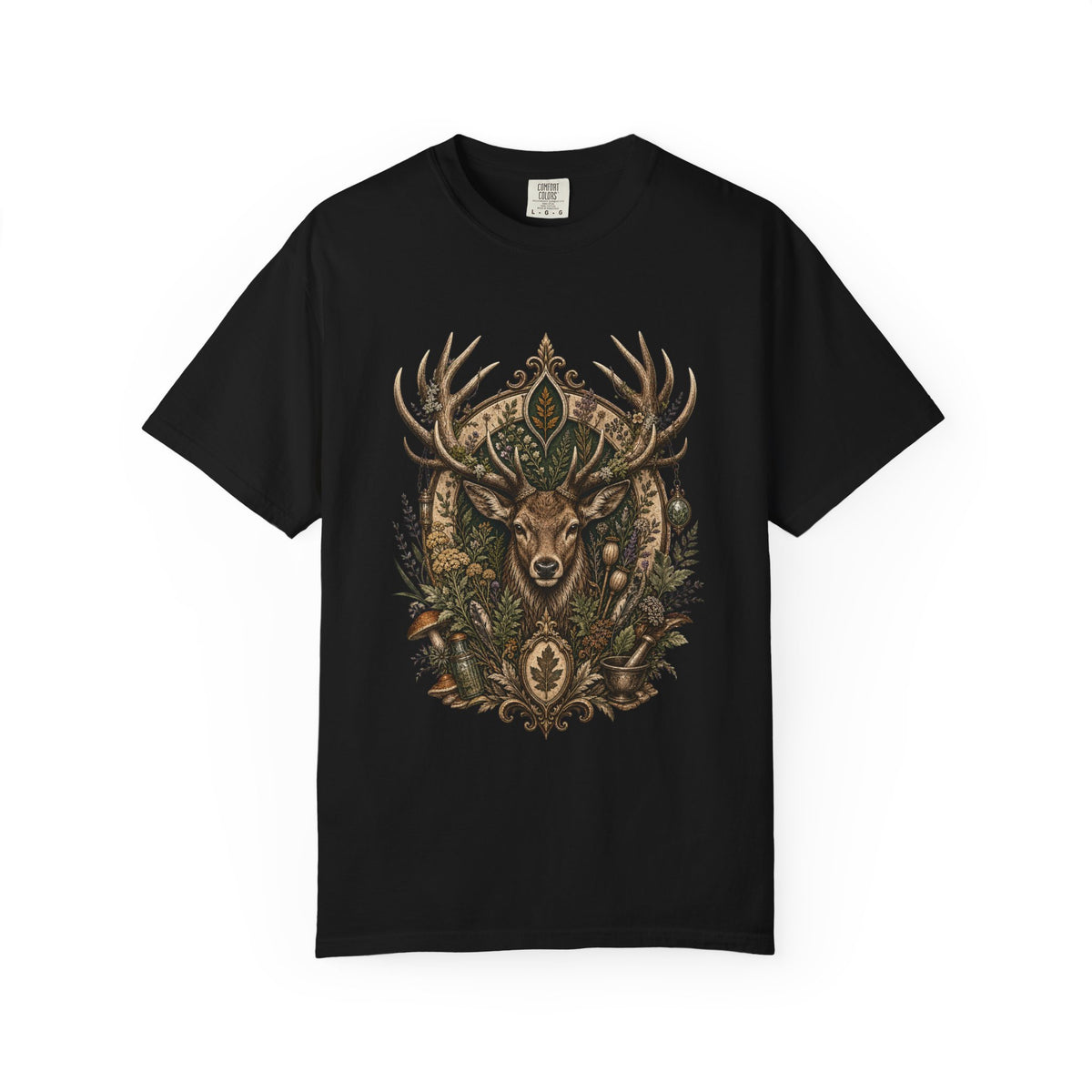 Herbarium Stag Relic T-Shirt Graphic