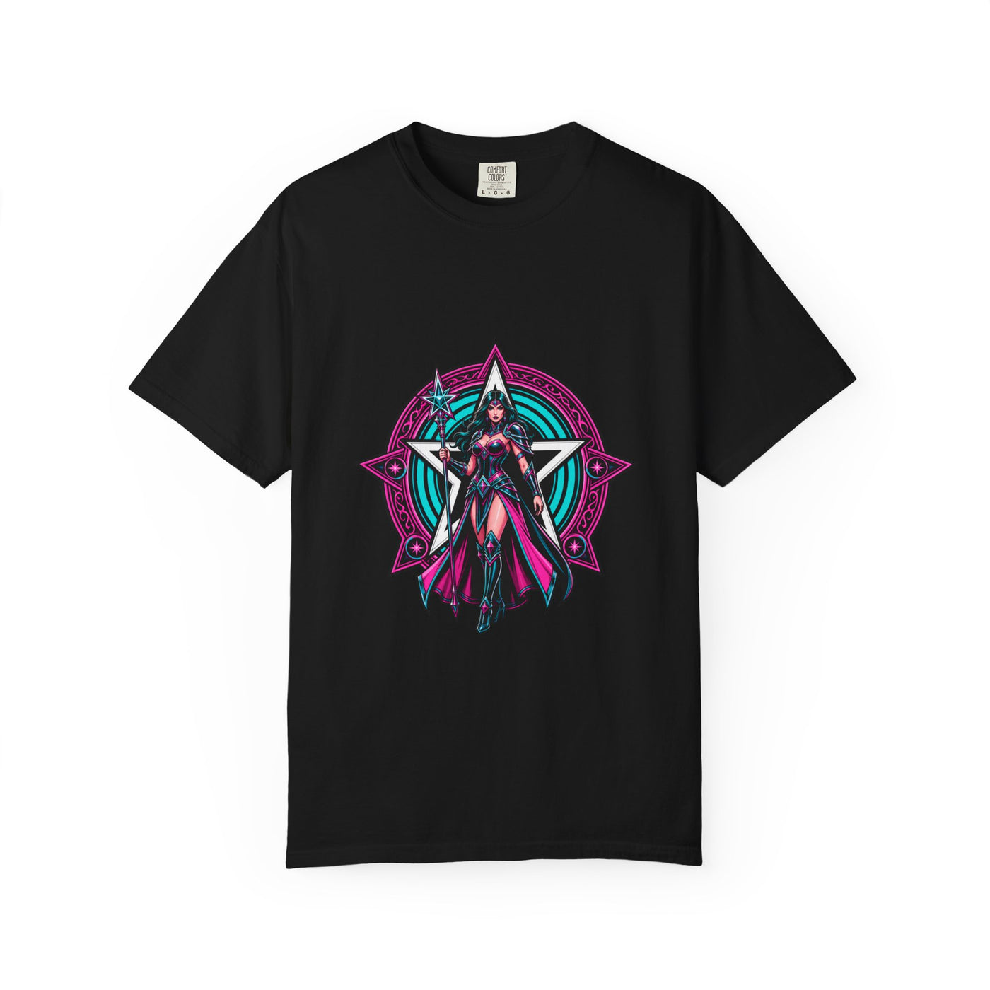 Neon Star Sorceress Crest T-Shirt Graphic