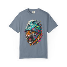 Glitch Surf Tiger Helmet Graphic Tee