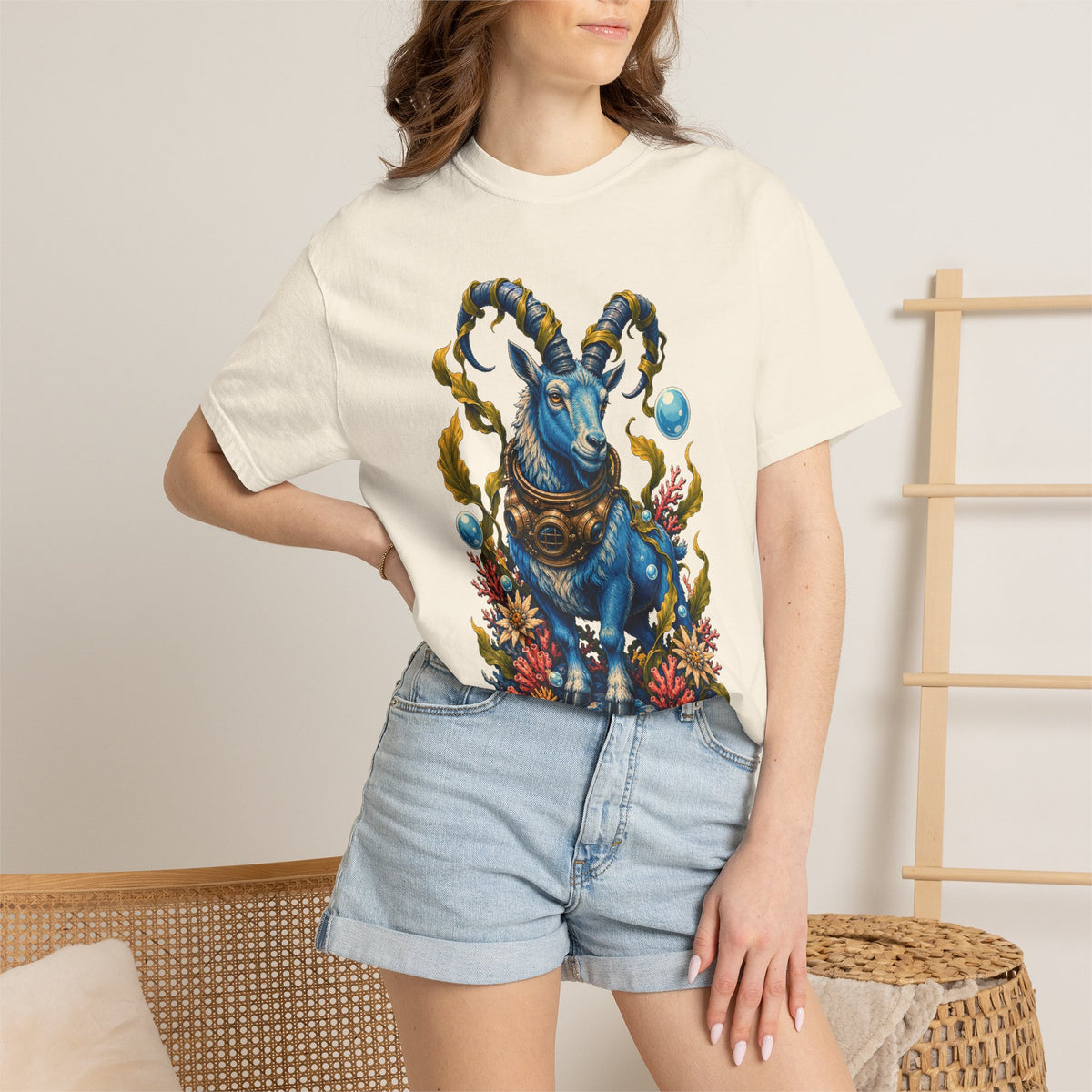 Cerulean Kelp Ibex Diver Graphic Tee