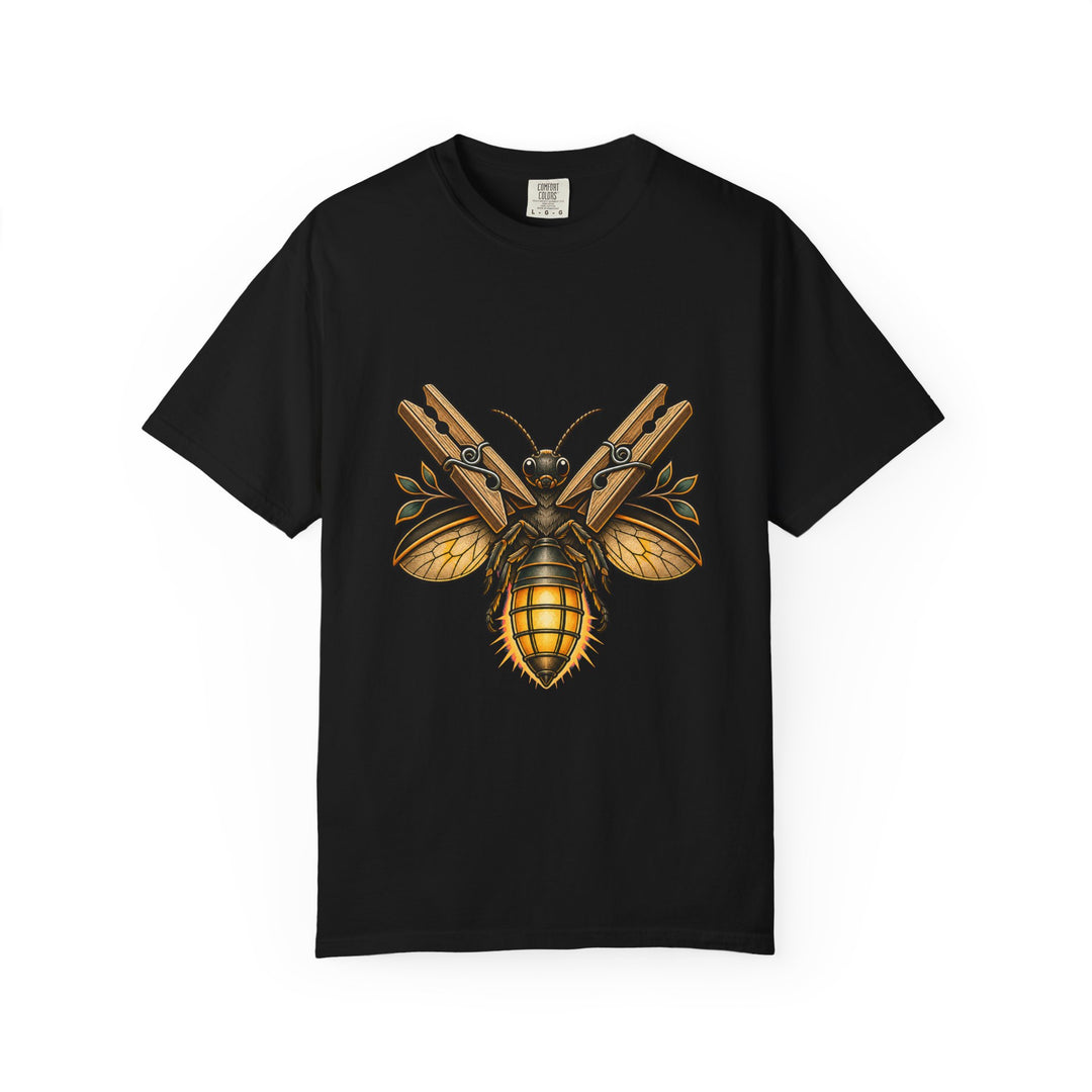 Tattoo Flash Clothespin Firefly T-Shirt Graphic
