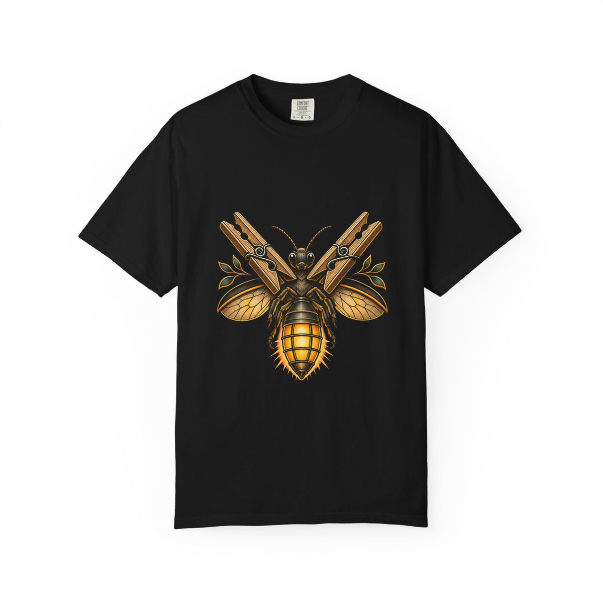 Tattoo Flash Clothespin Firefly T-Shirt Graphic