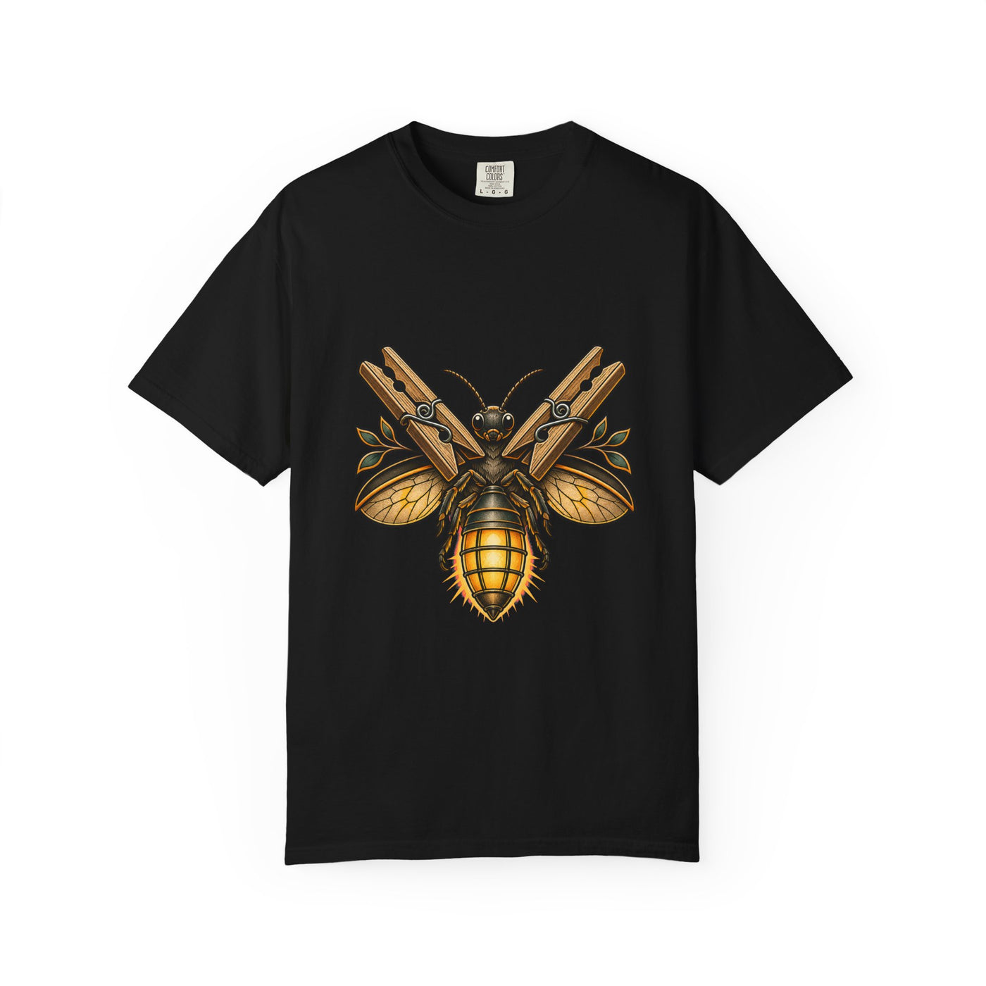 Tattoo Flash Clothespin Firefly T-Shirt Graphic