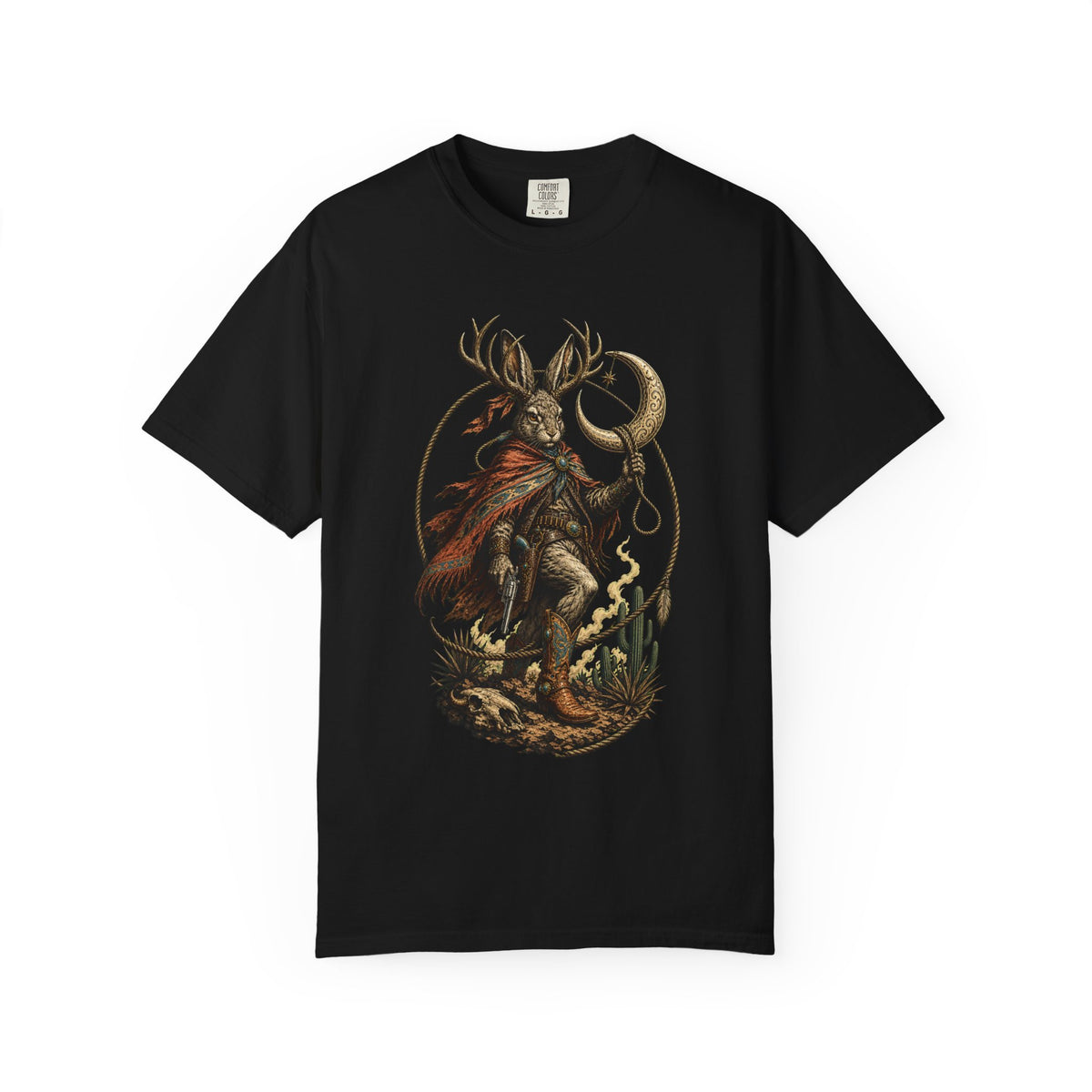 Cryptid Cowboy Jackalope Western T-Shirt Graphic