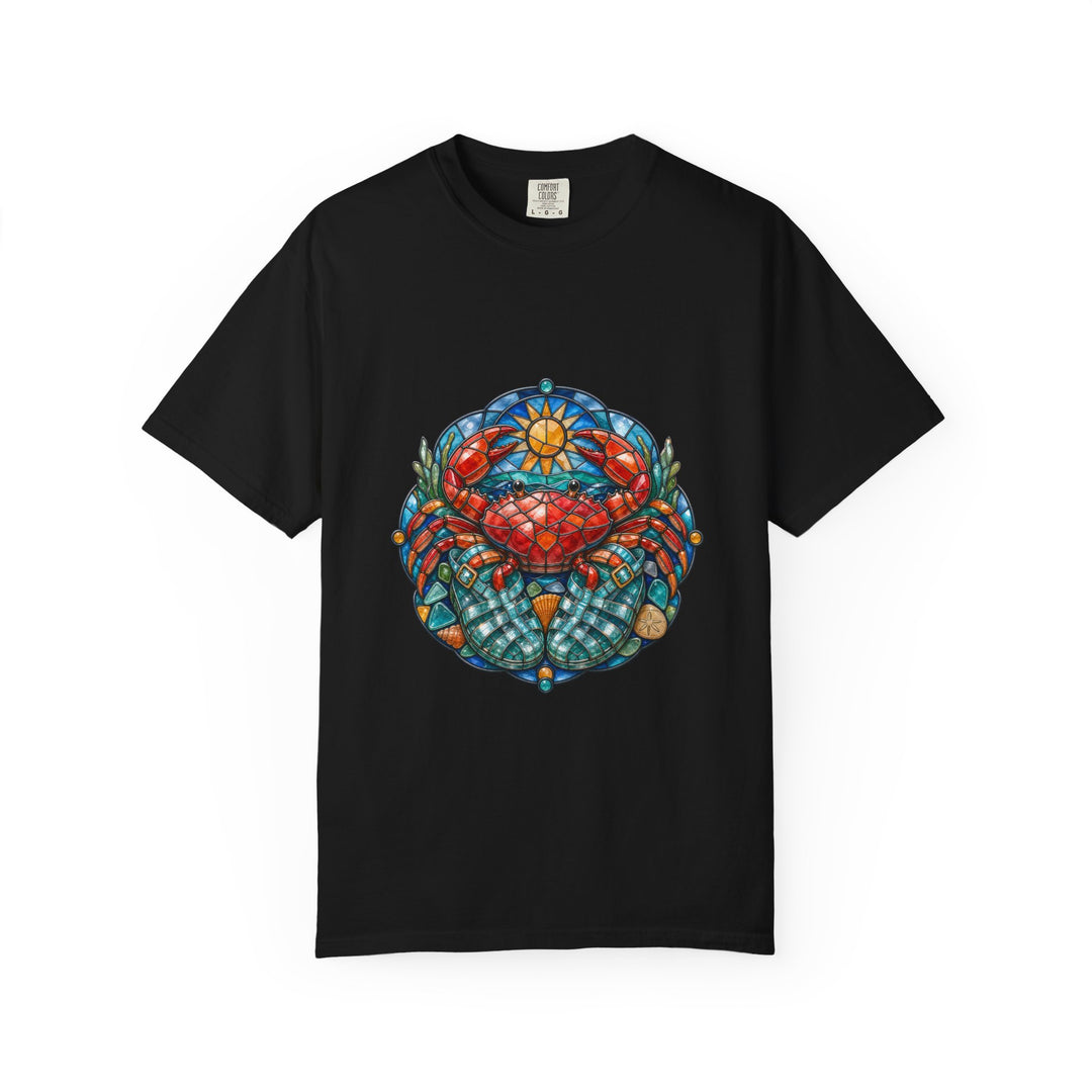 Stained Glass Jelly Sandal Crab T-Shirt Graphic