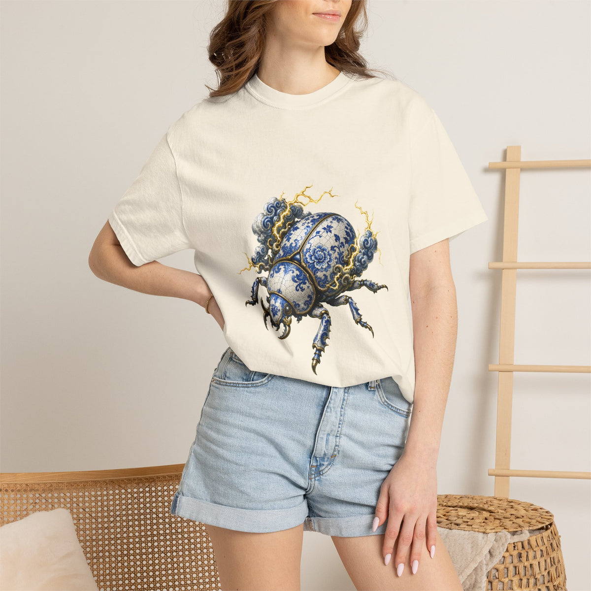 Porcelain Storm Beetle Graphic Tee