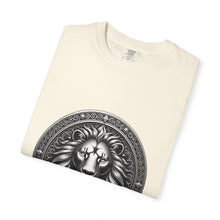 Ornate Lion Crest Monochrome T-Shirt Graphic