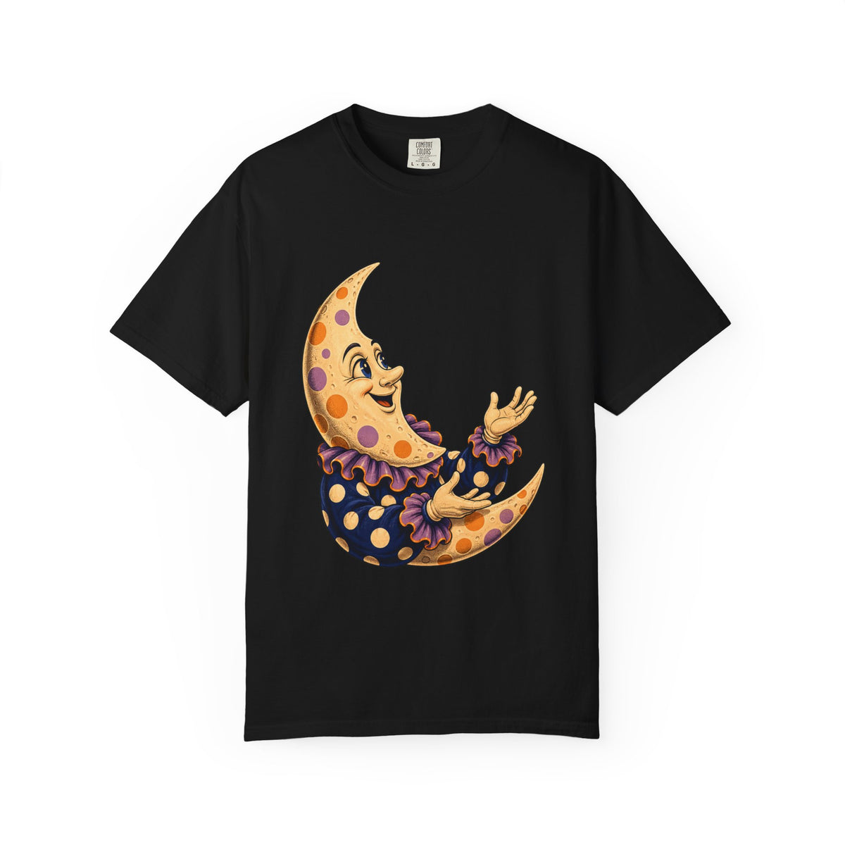Polka Dot Moon Apricot Juggler T-Shirt Graphic