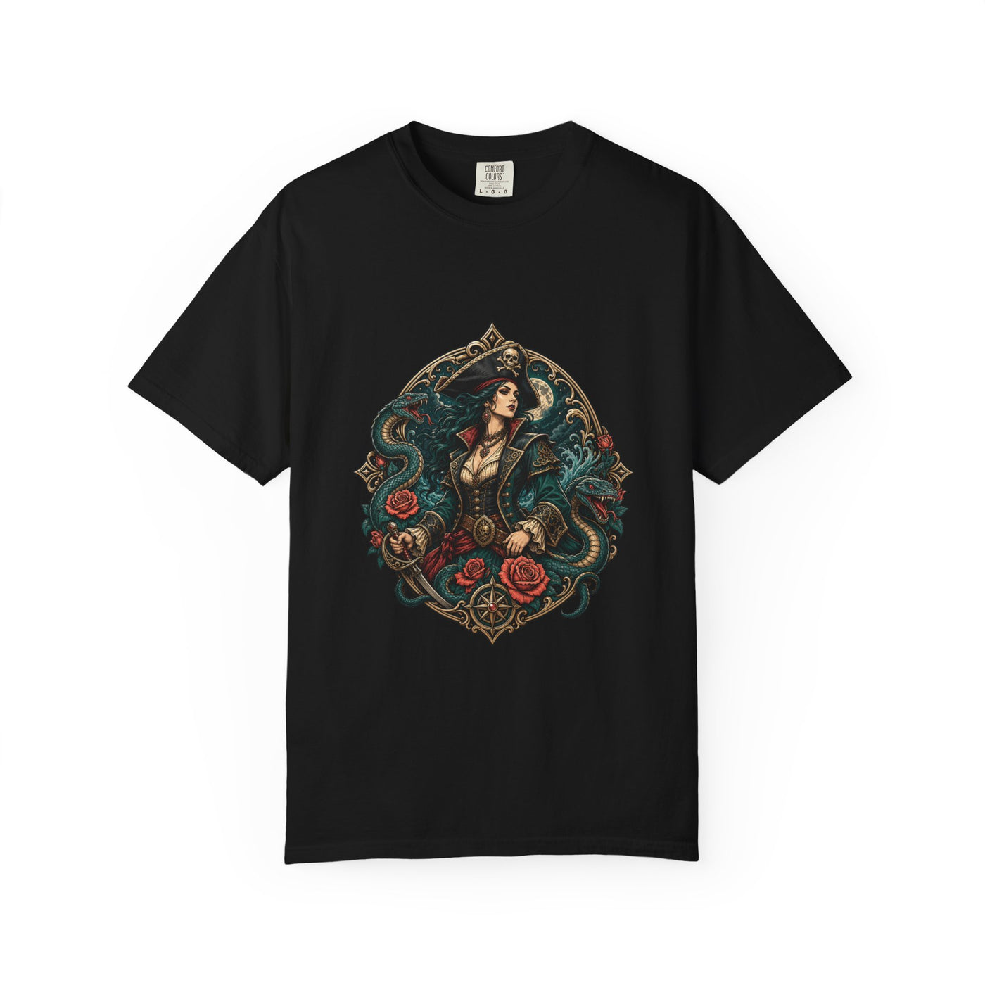Serpent Pirate Queen T-Shirt Graphic