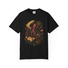 Dark Academia Squid Cartographer T-Shirt Graphic