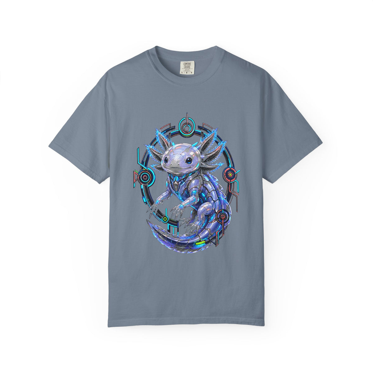 Neon Noir Glass Axolotl Graphic Tee