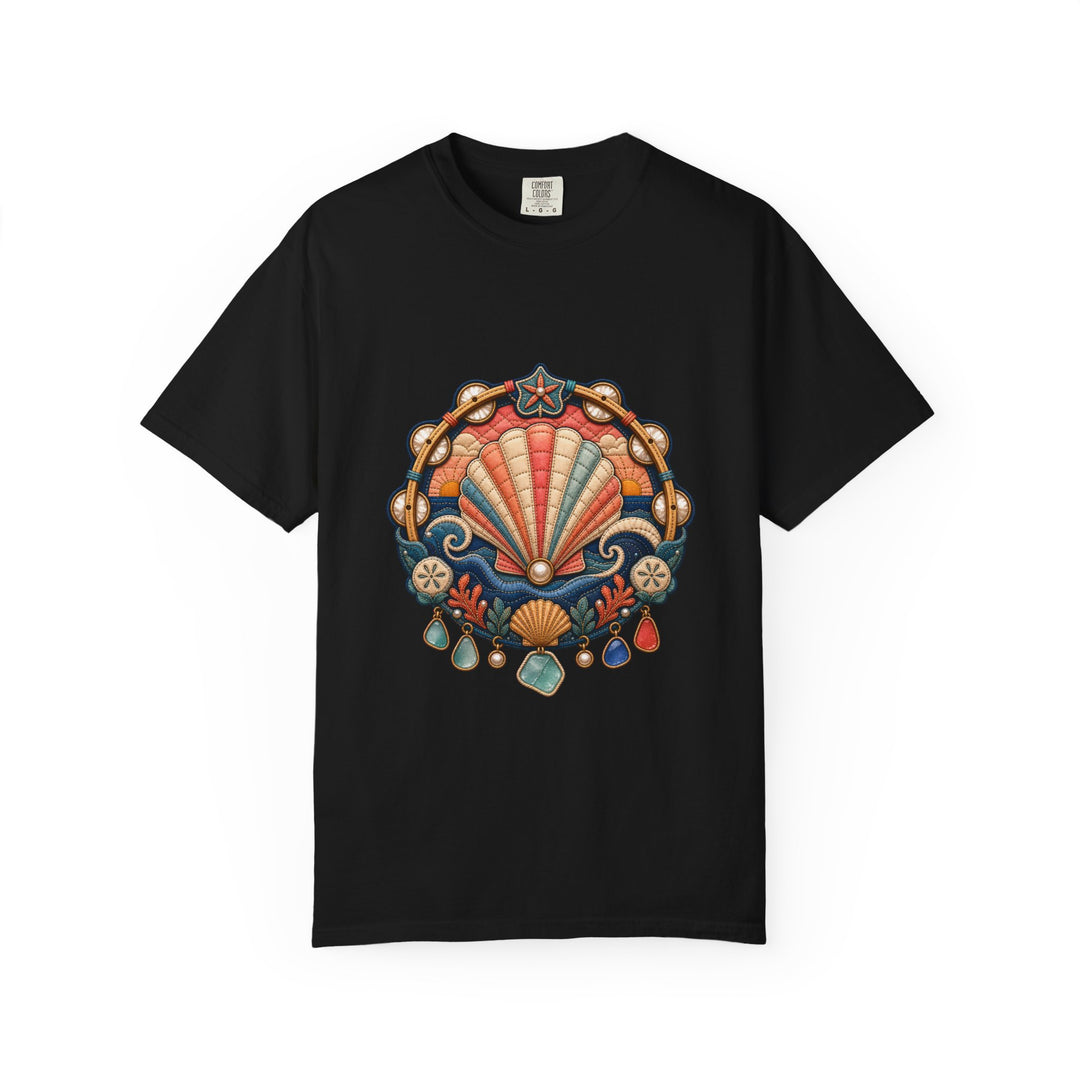 Quilted Coastal Tambourine Shell T-Shirt Graphic