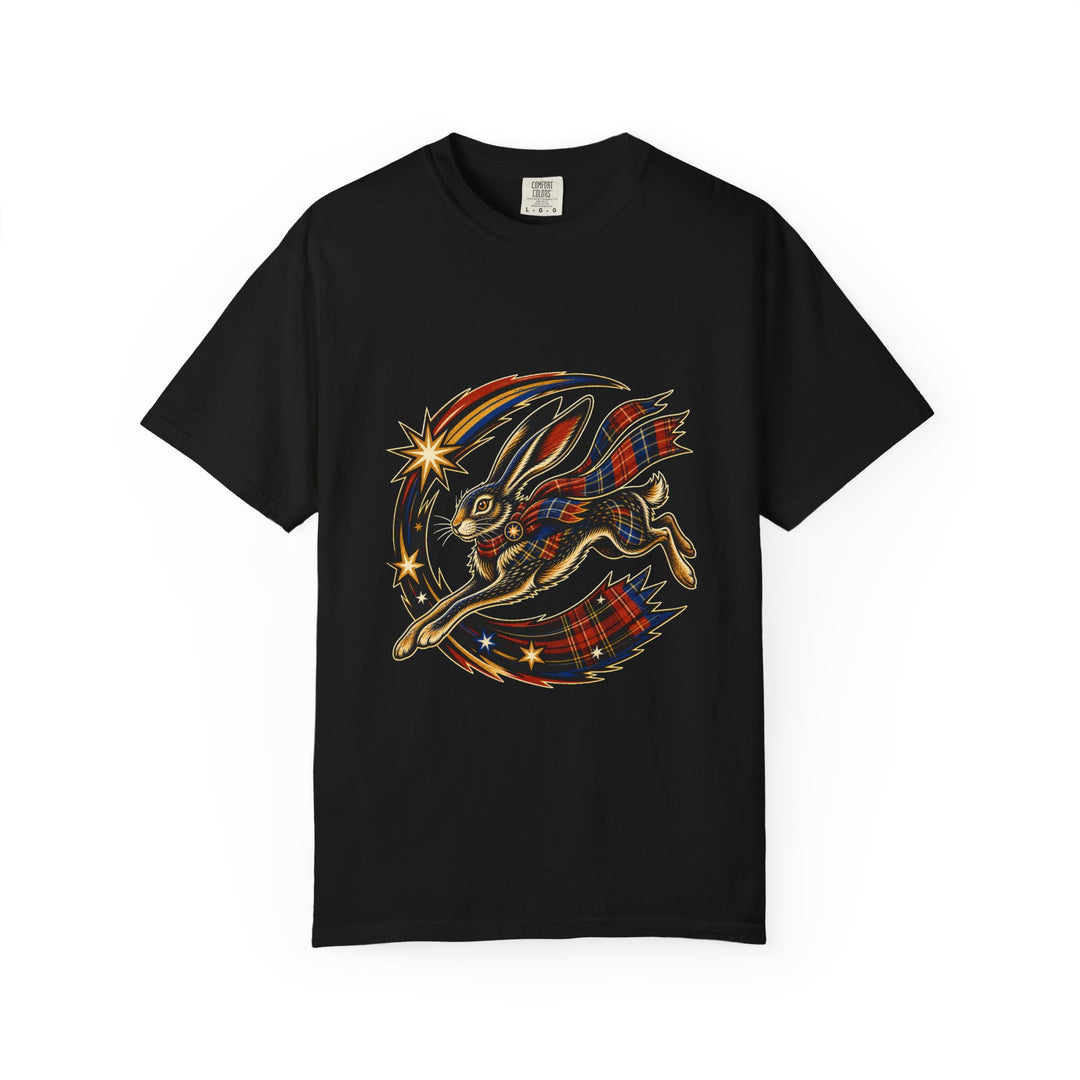 Plaid Comet Hare Herald Graphic Tee