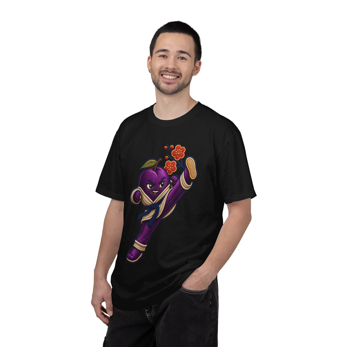 Purple Martial Arts Plum T-Shirt Graphic