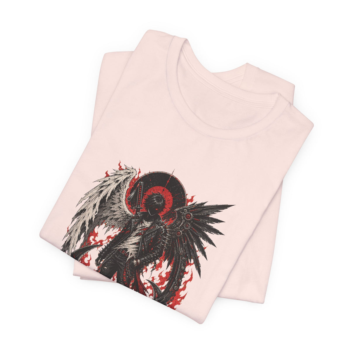 Fallen Angel Biker T-Shirt Graphic